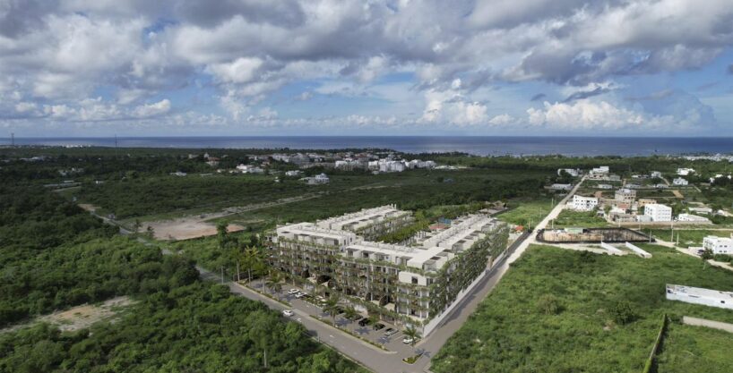 Palm residential complex on the Caribbean coast