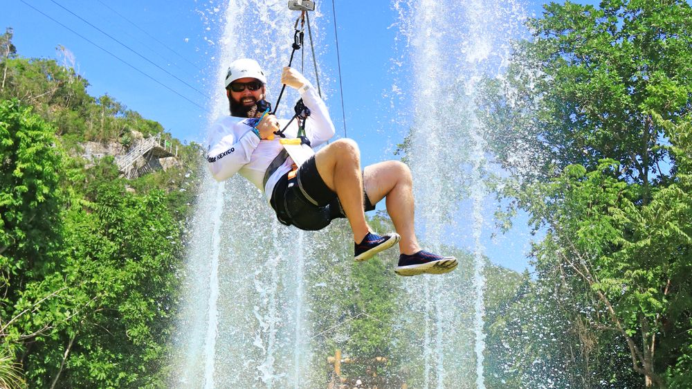 Ziplining and adventures at Scape Park, Cap Cana